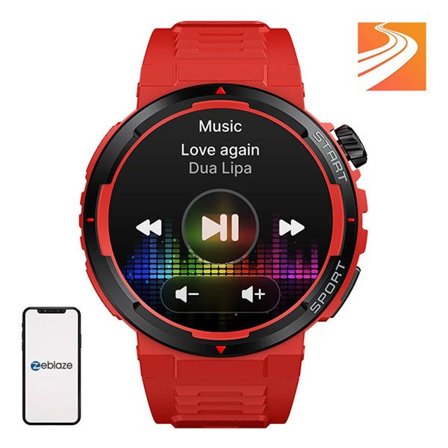 Zeblaze Ares 3 Plus Smartwatch (Röd)