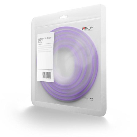 Lindy S/FTP PatchCord Cat6. CU. Purple. 7.5m Factory Sealed
