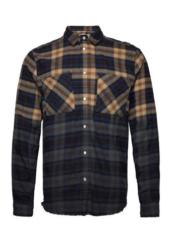 Clip Dye Check Shirt Skjorta Casual Multi/mönstrad HOLZWEILER