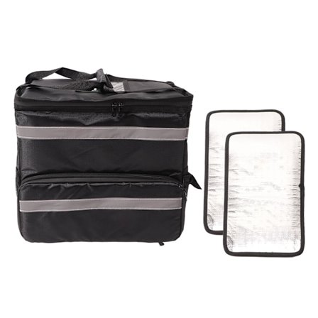 50L Isolerende Pizzaleveringsryggsekk Ta ut Matlevering Termisk Ryggsekk med Utvidbart Lagring for Campingturer