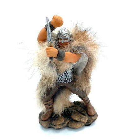 Viking warrior hand painted figure sword