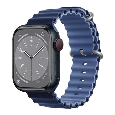 Ocean Rannekoru Apple Watch Ranneke 44mm 40mm 45mm 41mm 49mm 42mm 38mm Älykello silikonihihna Iwatch Ultra Series 7 6 3 Se 8