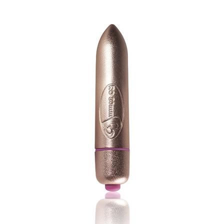 RO-80mm Precious Golden Passion Bullet - 7 Speeds - Vuxen.no - Lufttrycksbibrator, klitoris, dildo, knipe, massajestav, egg & sexmaskiner.