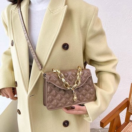 Lingge naisten ketju olkalaukku