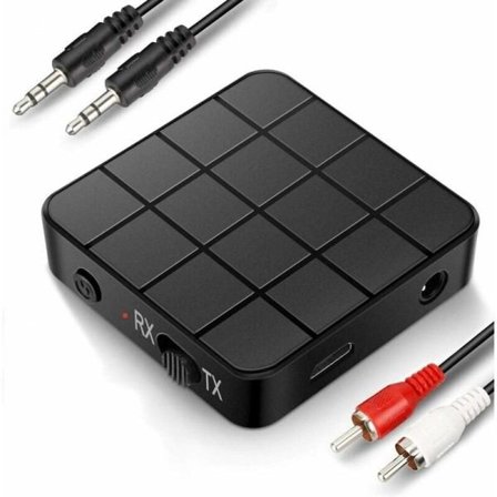 Bluetooth-adapter, Bluetooth 5.0-sändtagare, 2 i 1 Mini Portabl