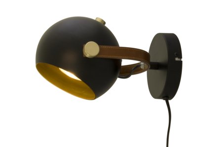 Aneta Lighting BOW vegglampe, svart, GU10