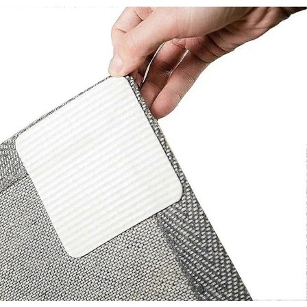 Home Techpro Skridsikre måtter til tæpper, 4 stk. vaskbare skridsikre måtter til tæpper