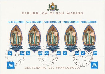 San Marino 1977 - MICHEL 1147 - Postfrisk miniark
