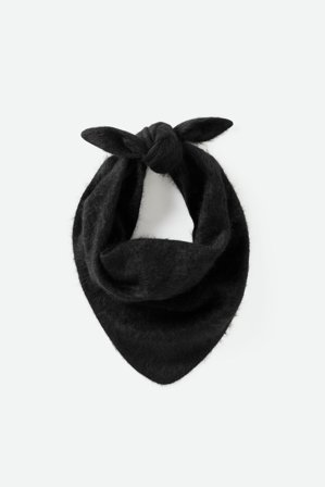 Soft Goat - Brushed Triangle scarf - Kashmirscarf - One Size - Black