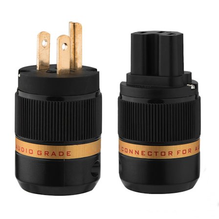 Par Viborg 501G Pure Copper Power Plug Connector (VM501G+VF501G)