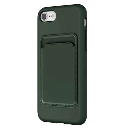 Stilrent Skal med Kortfack - iPhone SE 2020 M rkgr n