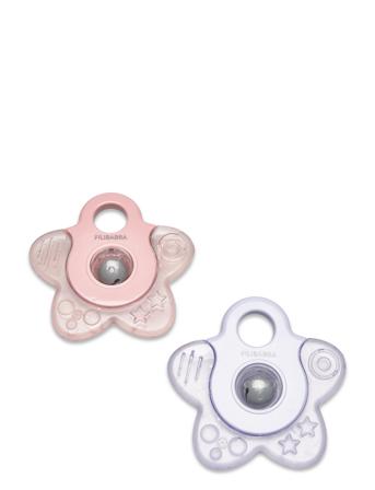 Teether - Cooling Star 2-Pack Rose Mix Toys Baby Toys Teething Toys Rosa Filibabba