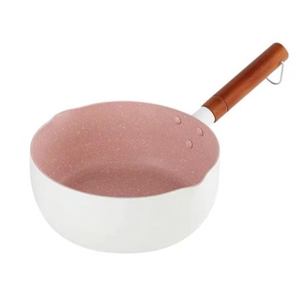 Japansk Nonstick Kastrull Mjölk Nudelsoppa Gryta Barnmatslagning Vit 18cm