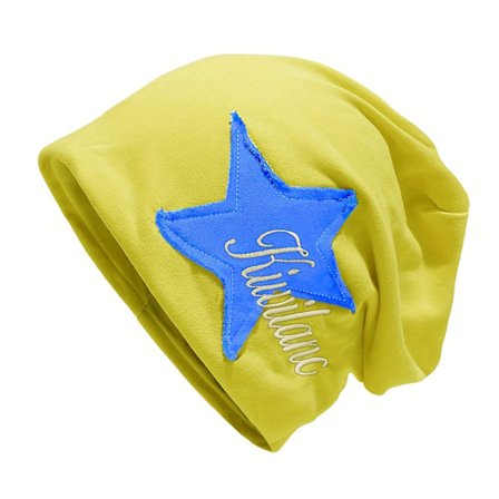 Fashion Star Embroidered Beanie - Strhy, Lettvekt