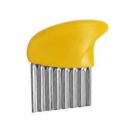 Mini Bølgeformet Grønnsakskutter i Rustfritt Stål, Kjøkkenredskap, Potetkutter, Husholdningsdings