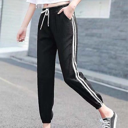 Naisten Fleeceulostetut Housut Taskuilla Suorat Lahkeet Talvi Mukavuus Hiharihousut Loungewear