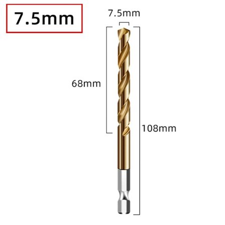 Set Twist Drill 7,5MM