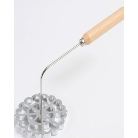 4-pak Rosett Kaka Buneulos Værktøj, Kompatibelt med 3 Udskiftelige Hoveder, Aluminiumforme til Bagning-FQ