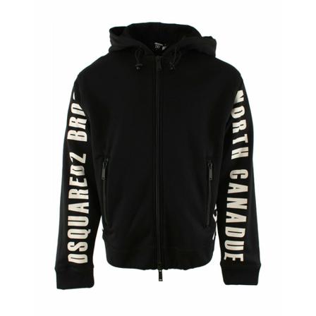 Dsquared2, Zip-throughts Czarny, Mężczyzna, Rozmiar: L