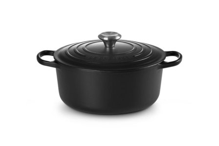 Le Creuset Støpejernsgryte Signature Matt-Sort 5,3L