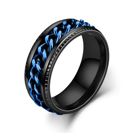 Anti-stressring Med Flasköppningsfunktion Svart/blå 24 Mm