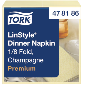 Servett Linstyle Tork Champagne 1/8