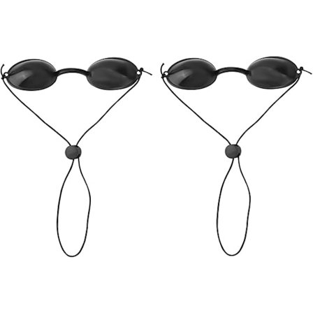 2 par beskyttelsesbriller til rødt lys øjenbeskyttelse, solariumsbriller til kvinder solarium solbriller solariumsbriller