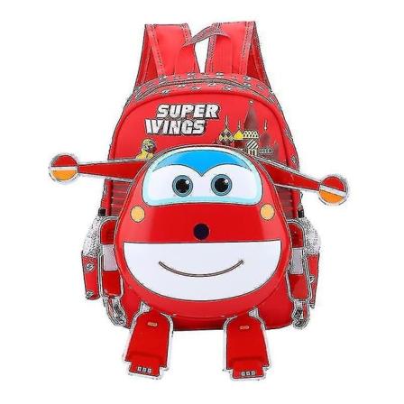 Barns Super Wings 3d tecknad plysch dagis skolväska