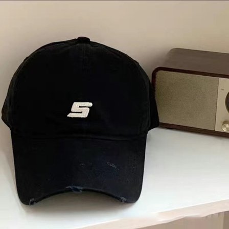 Basebollkeps med skärm SVART