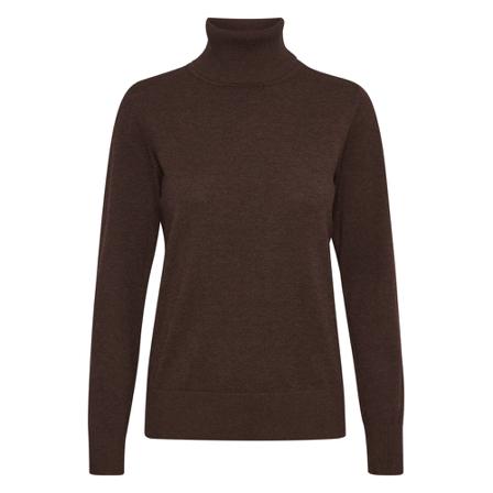 Saint Tropez, J2046, Mila SZ Rollneck Pullover Brązowy, Kobieta, Rozmiar: S