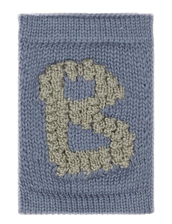 Smallstuff | Knitted Letter B, Blue | ONE SIZE 10 cm