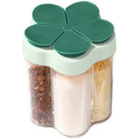 Maustepurkit etiketillä, 5 in 1 purkkia mausteille, suola- ja pippurisirotin, maustepurkki, maustejärjestäjä, grillauskastike