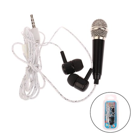3,5 mm:n karaoke-mikrofoni, ministereokuuloke-in-ear-kuuloke