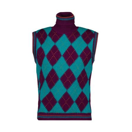 Versace Sleeveless Strik Lilla, Herre Slipover