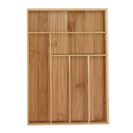 Bestikæske bambus 6 rum