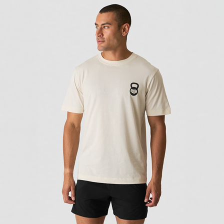 ICANIWILL Everyday T-shirt Print Beige