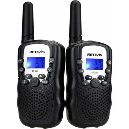 Retevis RT388 Walkie Talkie for Kids, Gjenladbar Langdistanse Lekegave for 3-12 År Gamle Gutter, VOX Lommelykt, for Camping,