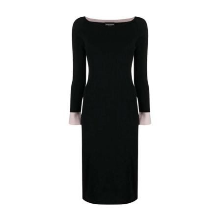 Emporio Armani Occasion Kjole Sort, Dame