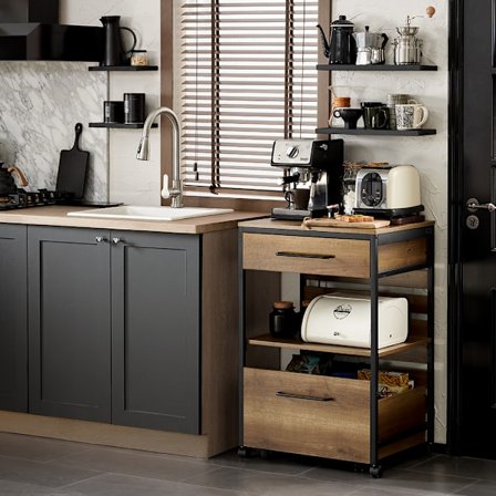 SoBuy Køkkenvognen Serveringsvognen Køkken Mobilt FKW118-PF