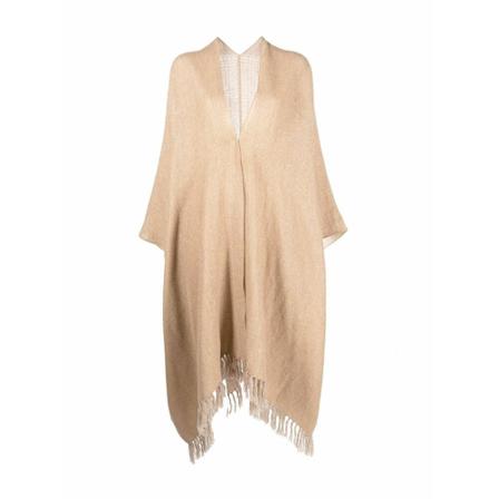 Brunello Cucinelli Capes Brun, Dame Poncho, Størrelse: ONE Size