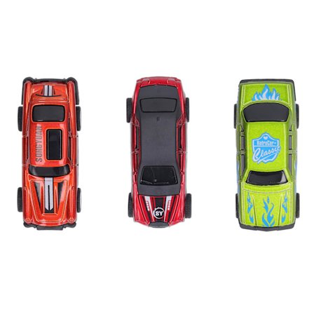 3-pack Dragbil Set - God Simulering, Utsökt Utseende, Leksaksbilmodell, Barnpresent