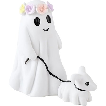 Halloween Spöke Hund Staty, Stor Spöke Går Hans Spöke Hund, Spöklik Spöke Hund Halloween Figur för Gård, Trädgård, Bordsdekorationer