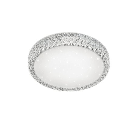 Valaisimet LED-kattovalaisin, akryyli, integroitu, 18 W, läpinäkyvä, halkaisija 38,5 cm, valkoinen