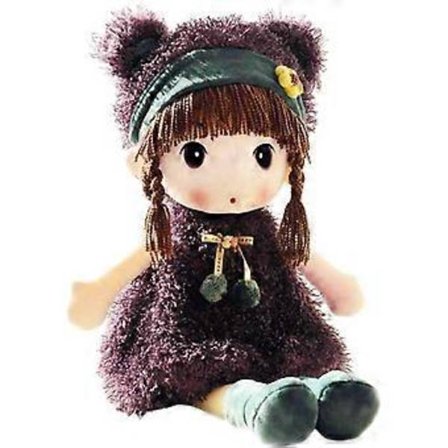 Kawaii 17 tuuman täytetty tyttöpehmolelu. Hyvä lahja lapsille ja vauvan ystäville. (Violetti)