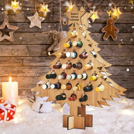 Julvinställ Flaskförvaringshållare för matbord hemma A