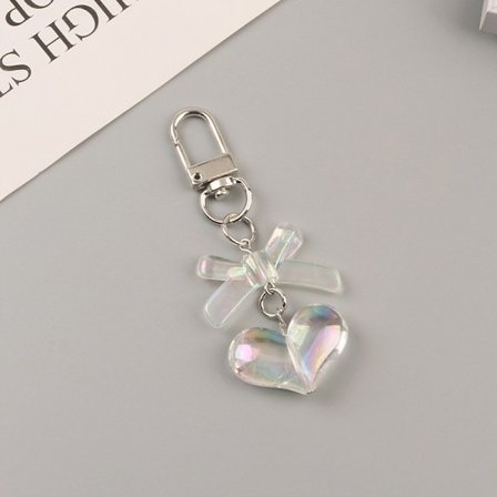 Love Heart Bear Shaped Nøkkelringer Ryggsekk Hengende Anheng Hånd