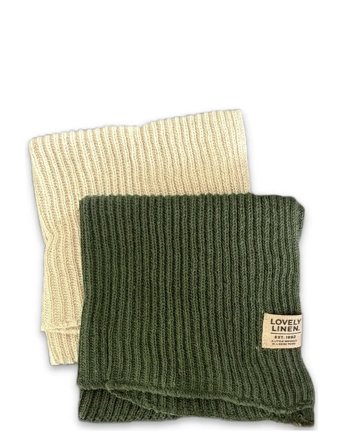 Lovely Linen Claire Cleaning Cloth (2-Pack) - Cream - 25X25