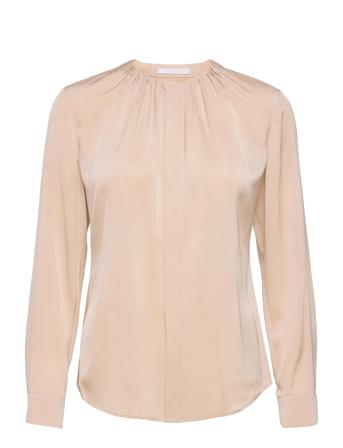 Banora12 Bluse Langærmet Beige BOSS