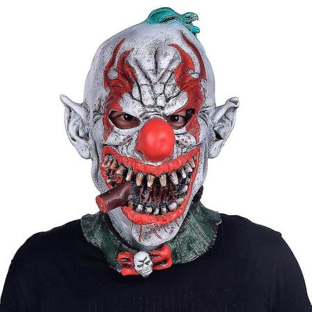 Halloween Zombie Clown Mask Skräck Fancy Dress Fest Kostym Rekvisita Haunted House Escape Room Cosplay Latex Huvudbonader