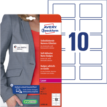 Avery Navneskilt 80x50 mm